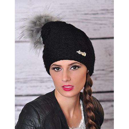 Czapka zimowa Smerf z pomponem