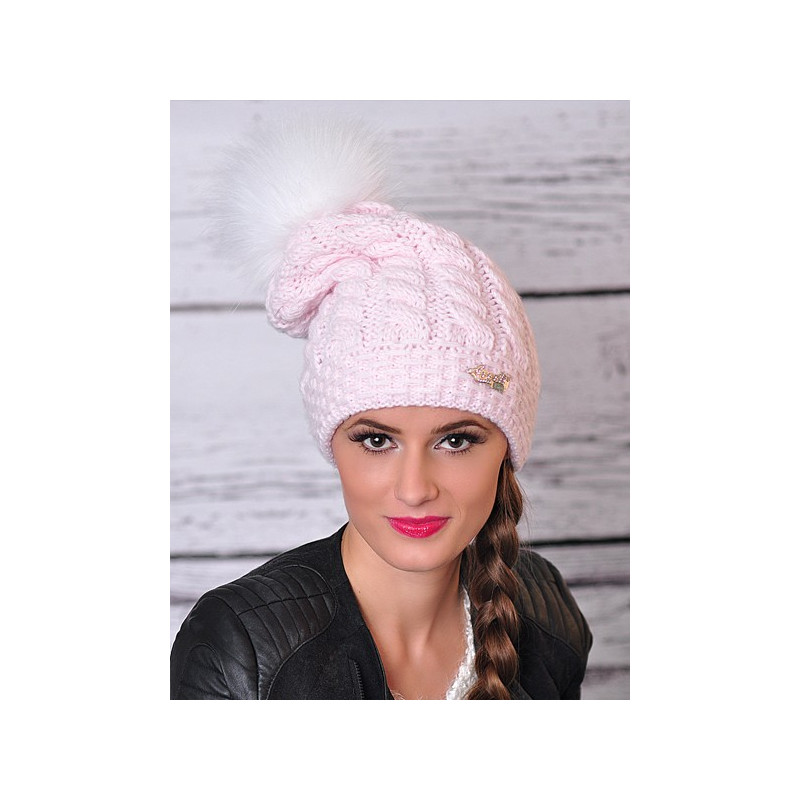 Smurf winter hat with pompom