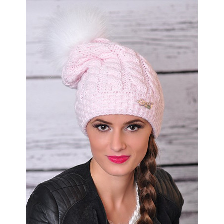 Smurf winter hat with pompom