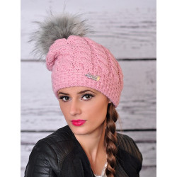 Smurf winter hat with pompom