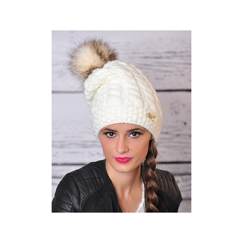Smurf winter hat with pompom