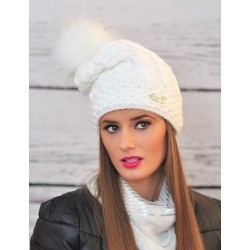 Smurf winter hat with pompom