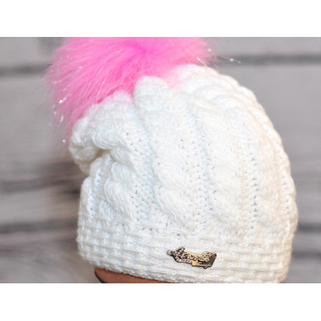Smurf winter hat with pompom