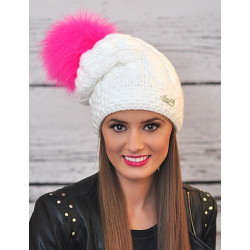 Smurf winter hat with pompom